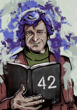 Portrait of Douglas Adams 