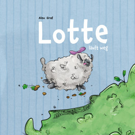 Kinderbuch Illustration Lotte läuft weg, ein Schaf auf reisen 