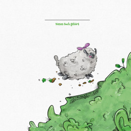 Kinderbuch Illustration Lotte läuft weg, ein Schaf auf reisen 