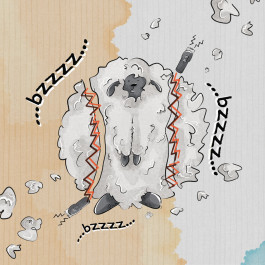 Kinderbuch Illustration Lotte läuft weg, ein Schaf auf reisen 