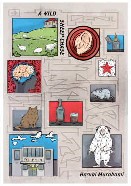 A wild sheep chase illustration of the book by haruki murakami 