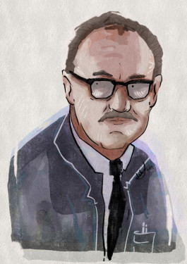 Portrait of the actor Gene Hackman RIP 