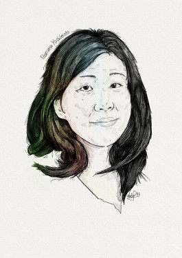 portrait of the author banana yoshimoto 