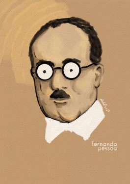 fernando pessoa portrait drawing 