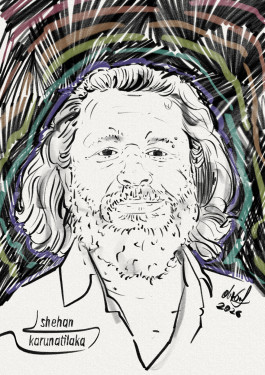 shehan karunatilak portrait drawing 