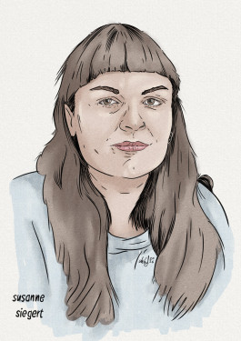 susanne siegert author portrait drawing painting 