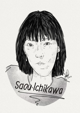 portrait of the japanese author Saou Ichikawa 