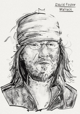 portrait of the american author david foster wallace 