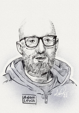 portrait of the author adam levin 